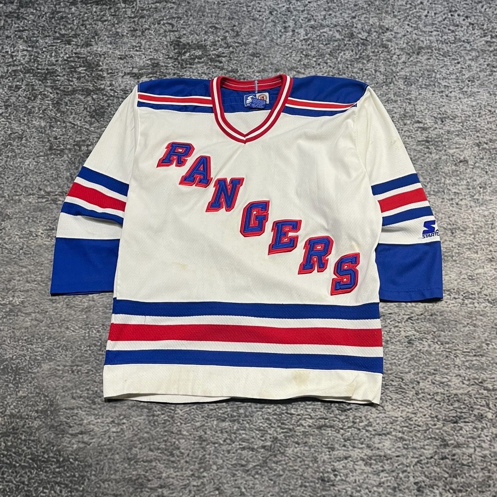 Vintage 90s New York Rangers Starter Jersey Mens Medium‎ NHL Hockey Stitched